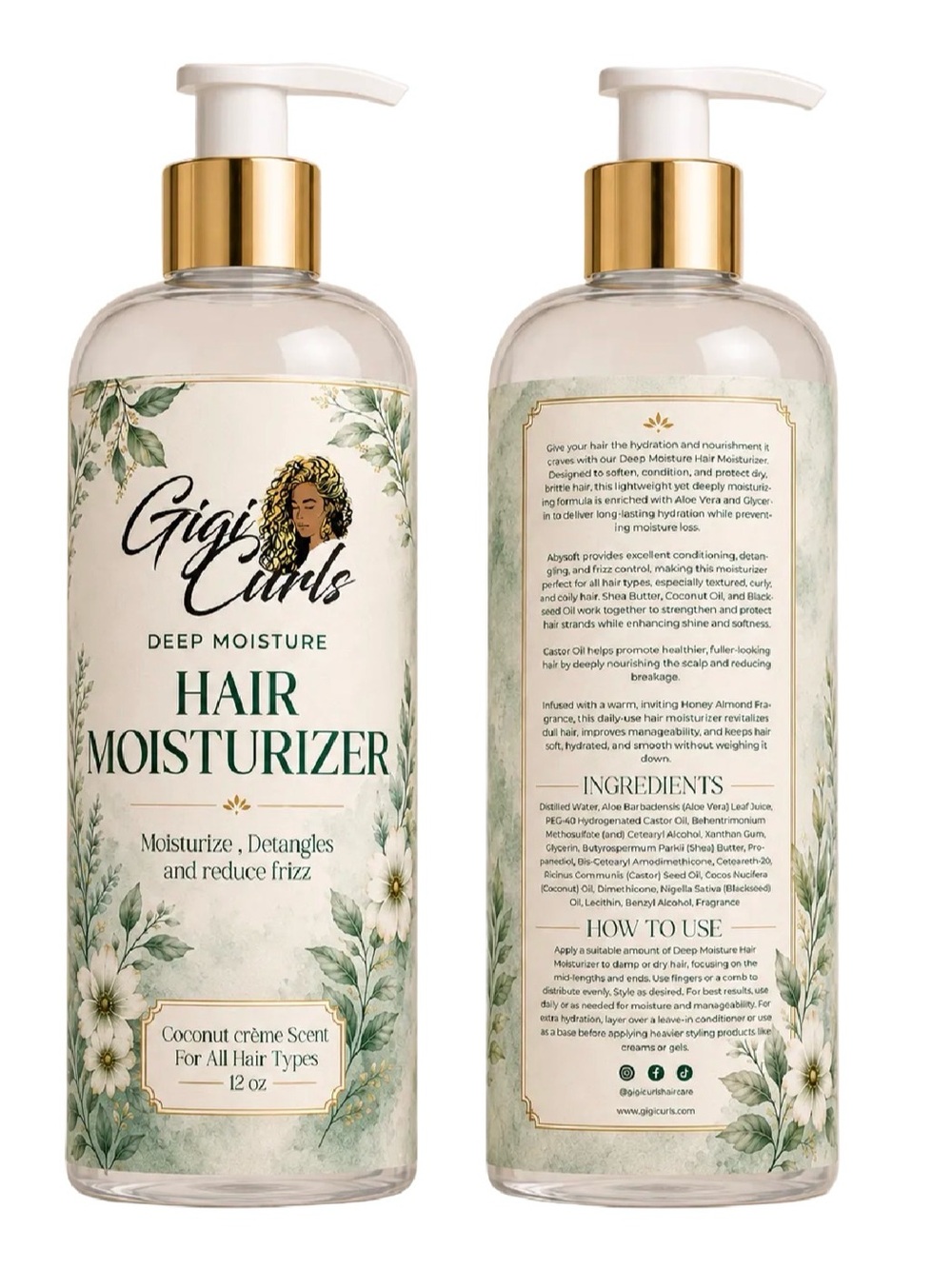 GIGI C Hair Moisturizer — Green, Gold, White